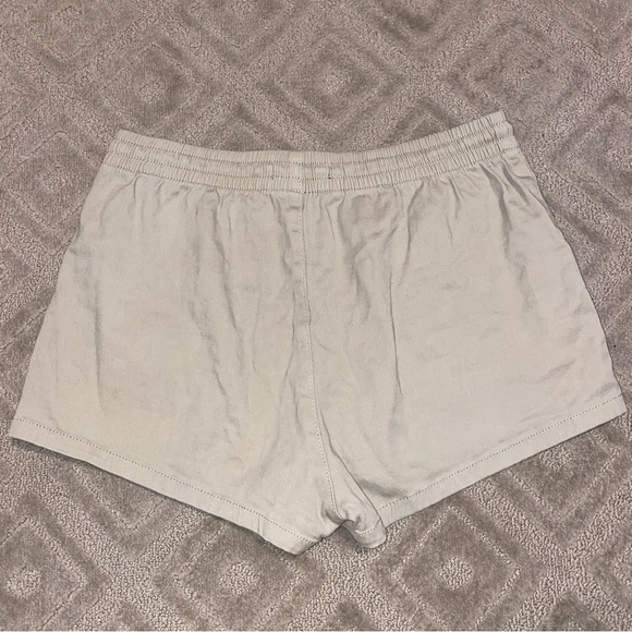 Bluenotes 31" Waist Tan High Rise Jogger Shorts with Drawstring - Picture 4 of 7